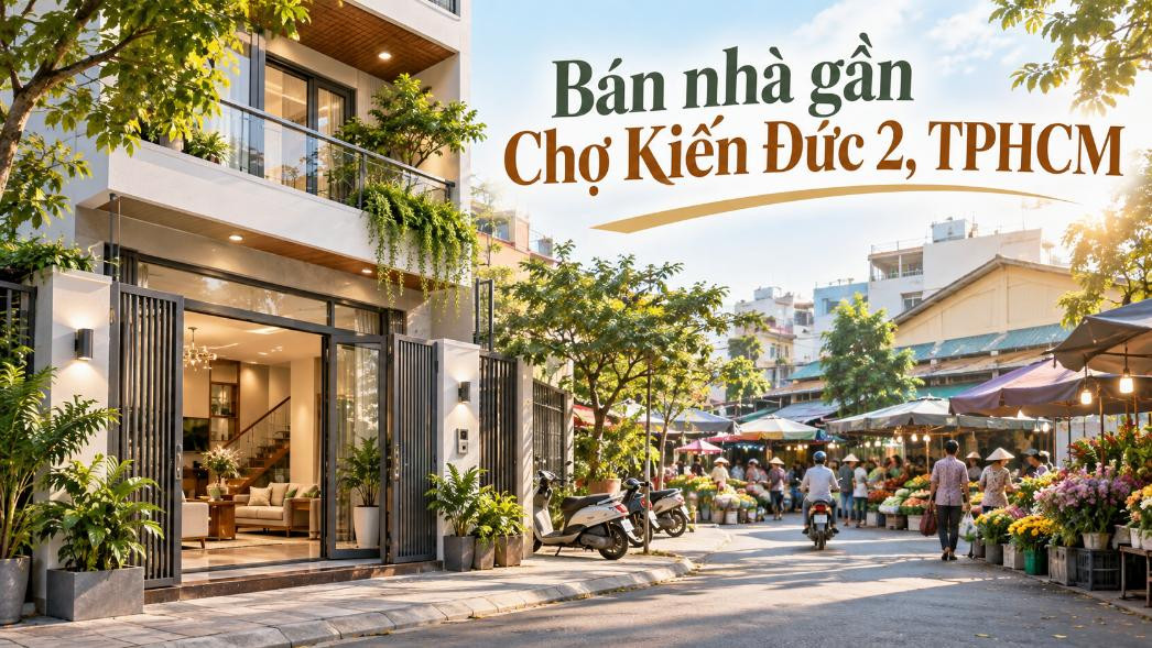 Bán nhà gần Chợ Kiến Đức 2 – tiện mua bán, thuận tiện an cư