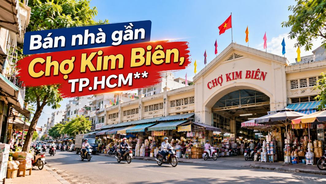 Bán nhà gần Chợ Kim Biên, thuận tiện kinh doanh và buôn bán