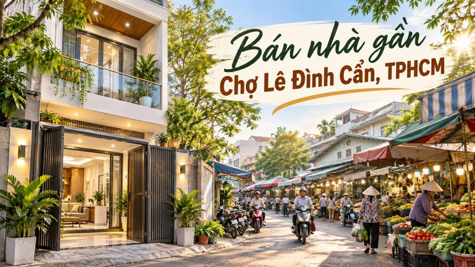 Bán nhà gần Chợ Lê Đình Cẩn – tiện mua bán, phù hợp kinh doanh