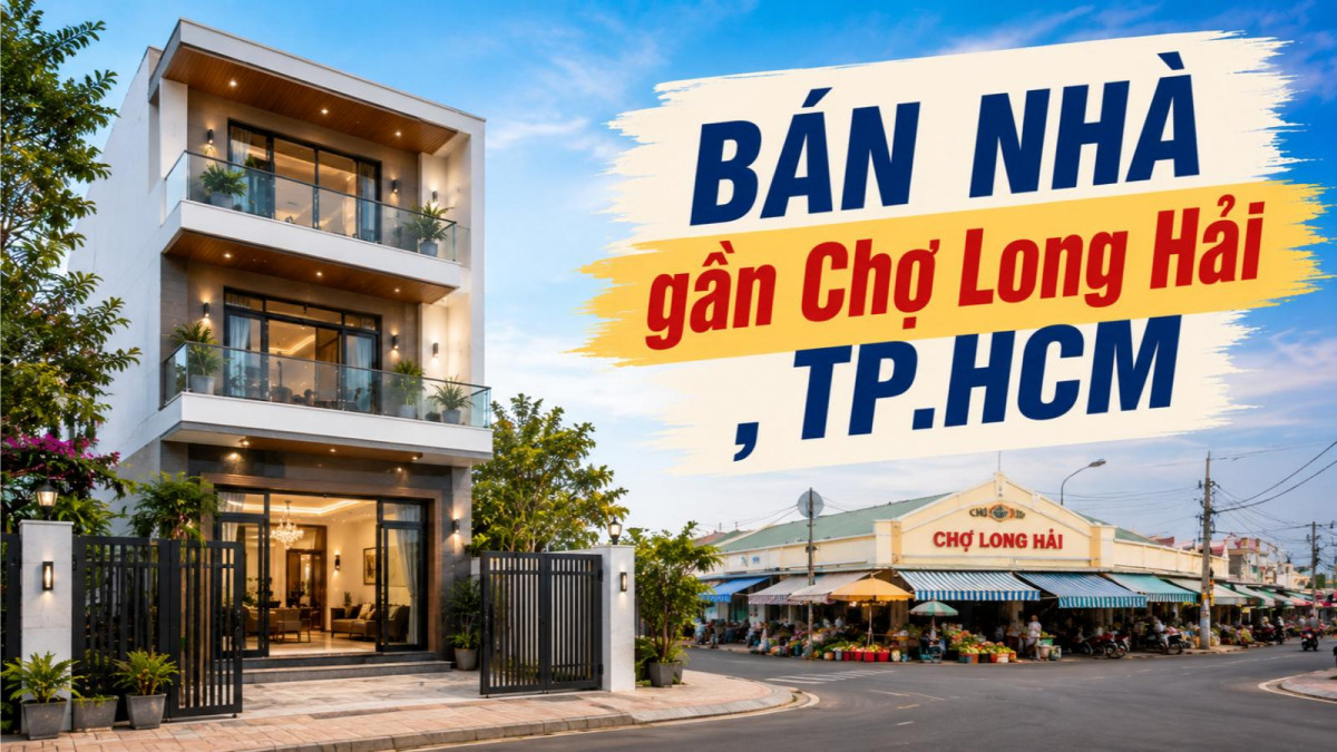 Bán nhà gần Chợ Long Hải, tiện sinh hoạt và kinh doanh