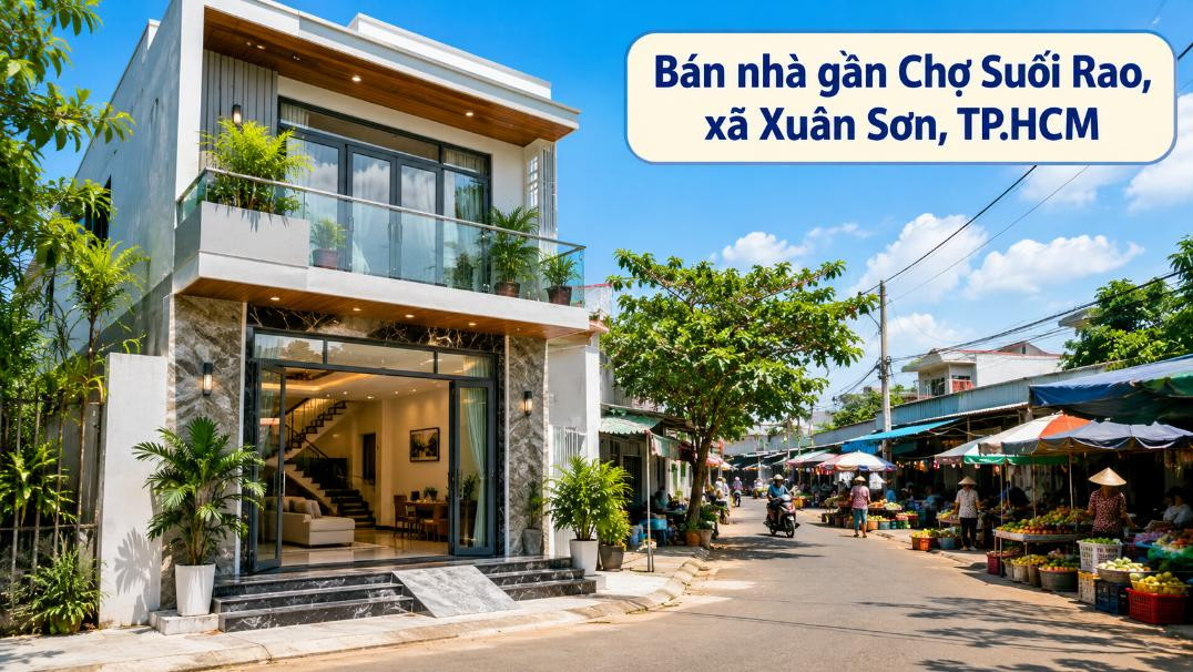 Bán nhà gần Chợ Suối Rao, thuận tiện ở và kinh doanh