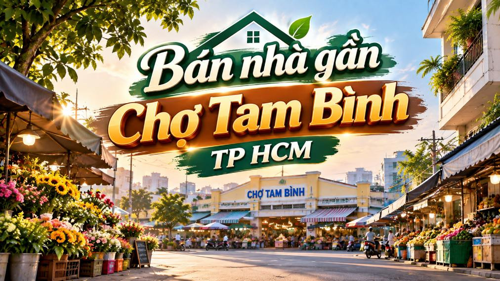 Bán nhà gần Chợ Tam Bình – tiện mua bán, phù hợp ở và kinh doanh