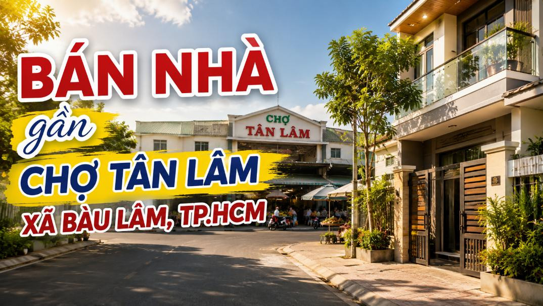 Bán nhà gần Chợ Tân Lâm, thuận tiện ở và buôn bán