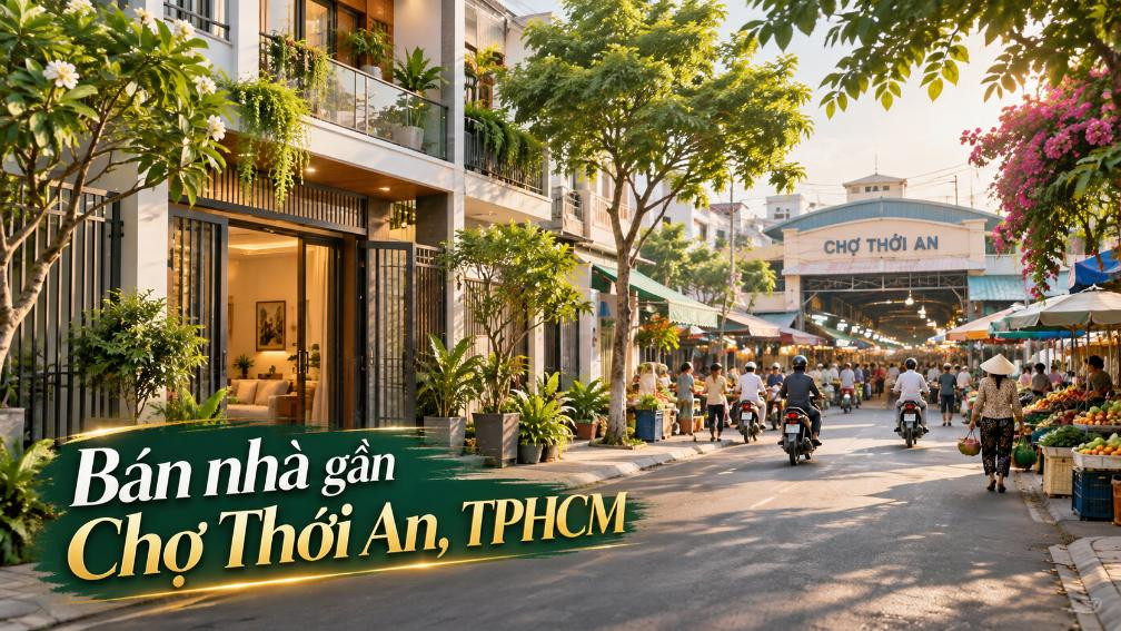 Bán nhà gần Chợ Thới An – tiện mua bán, phù hợp kinh doanh