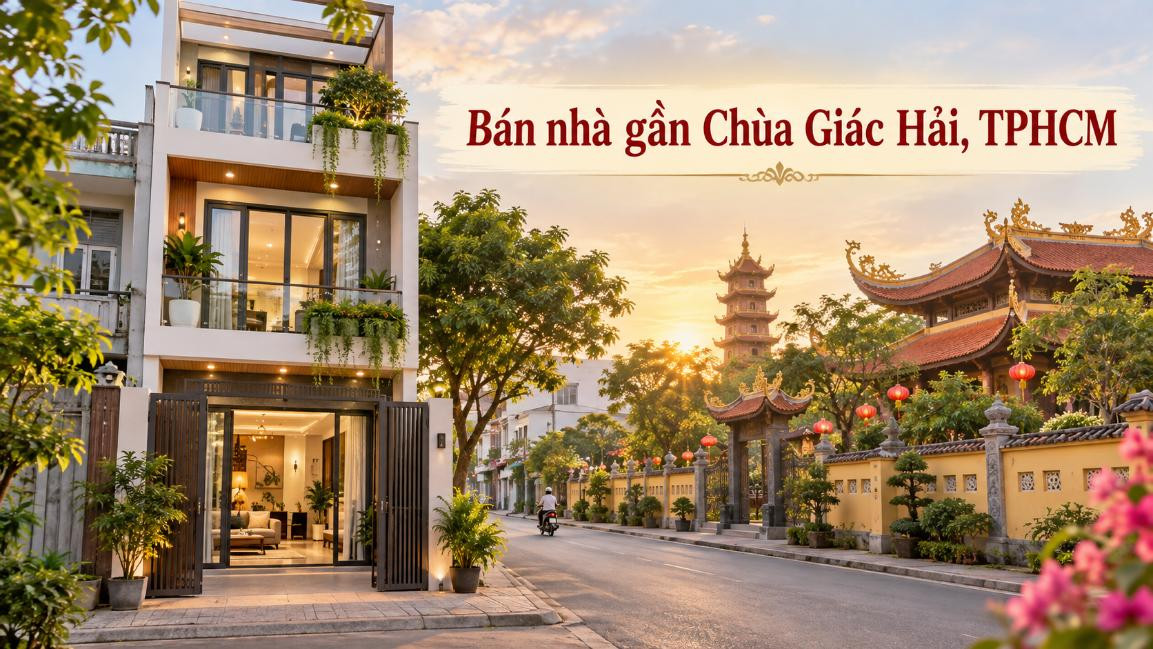 Bán nhà gần Chùa Giác Hải – khu dân cư yên tĩnh, thuận tiện an cư