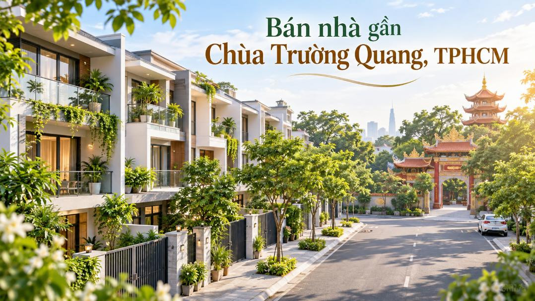 Bán nhà gần Chùa Trường Quang – khu dân cư yên tĩnh, dễ an cư