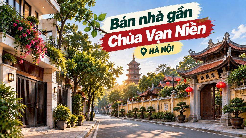 Bán nhà gần Chùa Vạn Niên, Tây Hồ, thuận tiện sinh sống