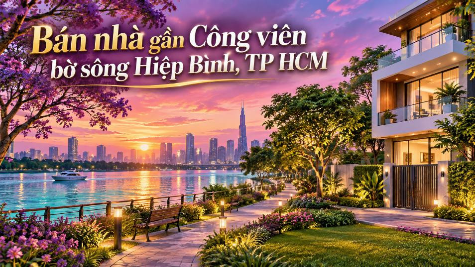 Bán nhà gần Công viên bờ sông Hiệp Bình – không gian thoáng, dễ an cư