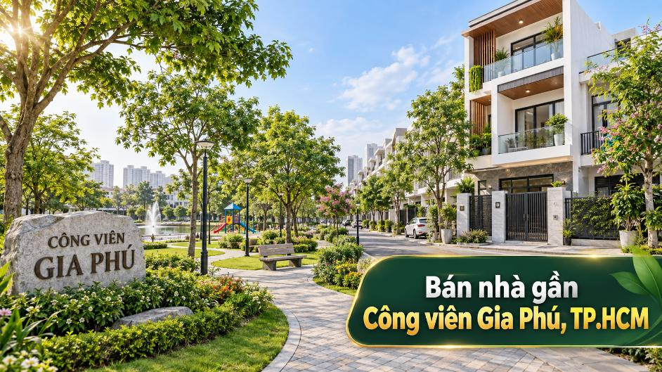 Bán nhà gần Công viên Gia Phú, không gian sống thoáng mát