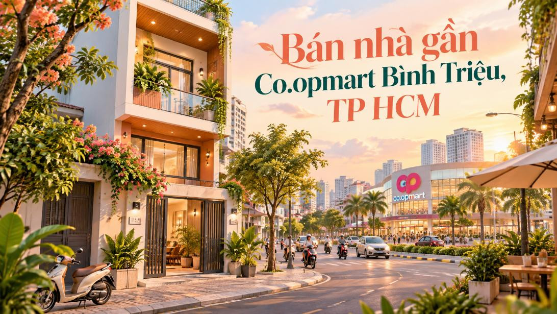 Bán nhà gần Co.opmart Bình Triệu – tiện mua sắm, sinh hoạt hằng ngày