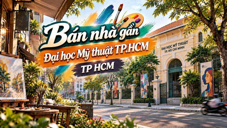 Bán nhà gần Đại học Mỹ thuật TP.HCM – khu trung tâm, thuận tiện đi lại