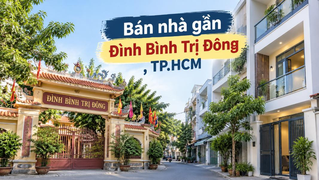 Bán nhà gần Đình Bình Trị Đông, vị trí dân cư ổn định