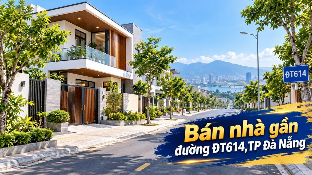 Bán nhà gần ĐT614 – Kết nối thuận, ở tiện, kinh doanh dễ mở hướng