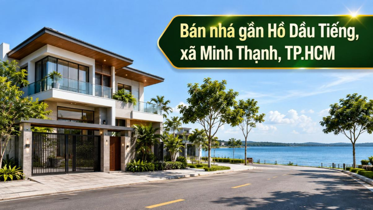 Bán nhà gần Hồ Dầu Tiếng, Minh Thạnh, không gian thoáng mát