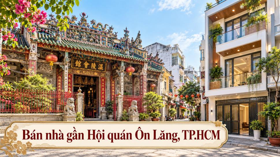 Bán nhà gần Hội quán Ôn Lăng, thuận tiện sinh sống và kinh doanh