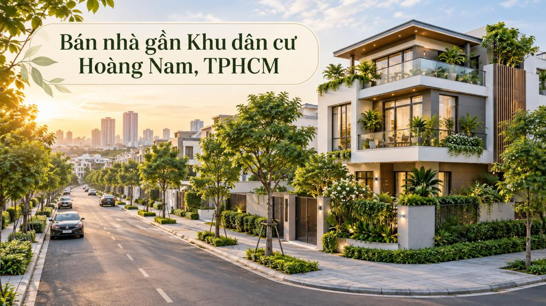 Bán nhà gần Khu dân cư Hoàng Nam – khu vực phát triển, dễ an cư