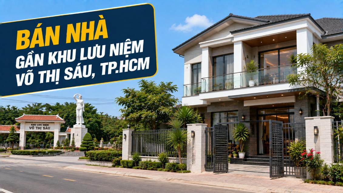 Bán nhà gần Khu lưu niệm Võ Thị Sáu, vị trí thuận tiện