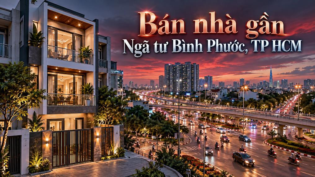 Bán nhà gần Ngã tư Bình Phước – kết nối giao thông thuận tiện