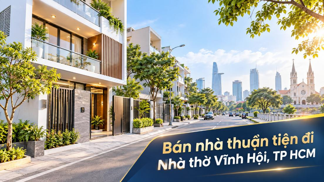 Bán nhà gần Nhà thờ Vĩnh Hội, thuận tiện an cư