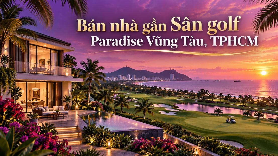 Bán nhà gần Sân golf Paradise – khu vực đẹp, phù hợp nghỉ dưỡng