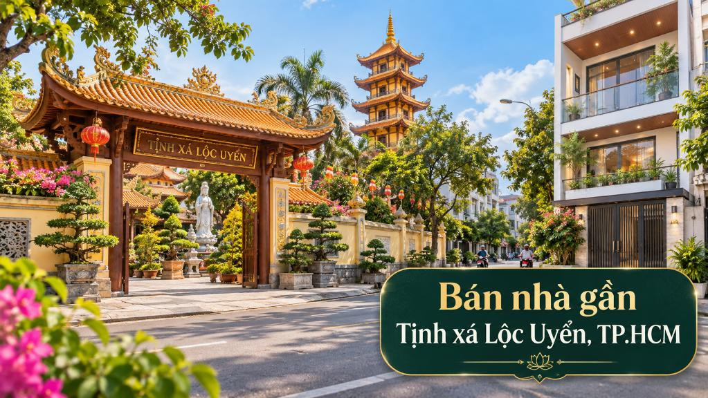 Bán nhà gần Tịnh xá Lộc Uyển, thuận tiện sinh sống