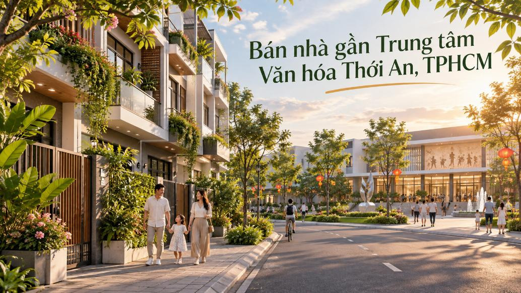 Bán nhà gần Trung tâm Văn hóa Thới An – thuận tiện sinh hoạt cộng đồng
