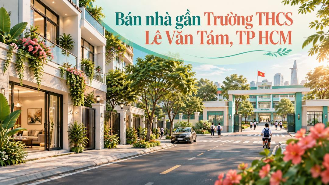 Bán nhà gần Trường THCS Lê Văn Tám – tiện đưa đón con, dễ an cư