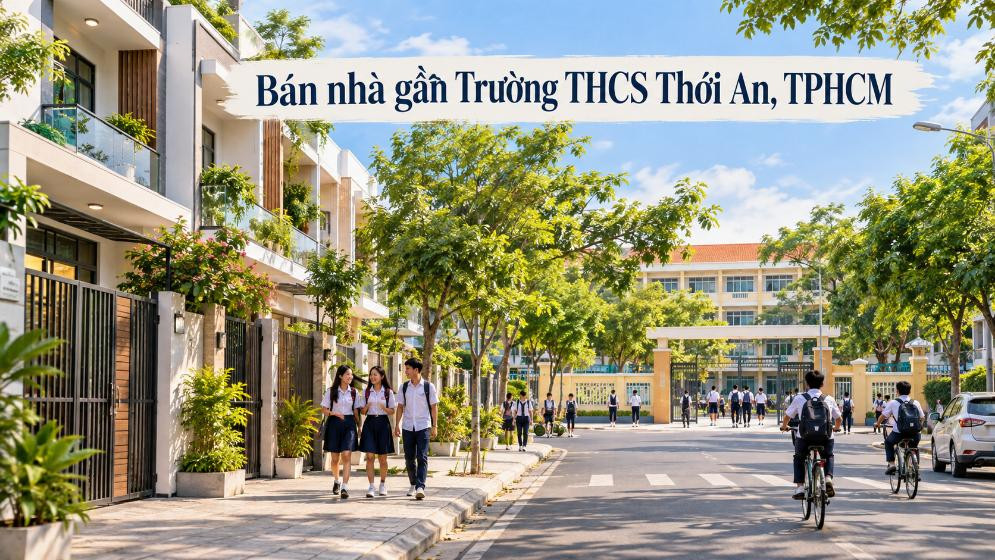 Bán nhà gần Trường THCS Thới An – tiện đưa đón con, dễ an cư
