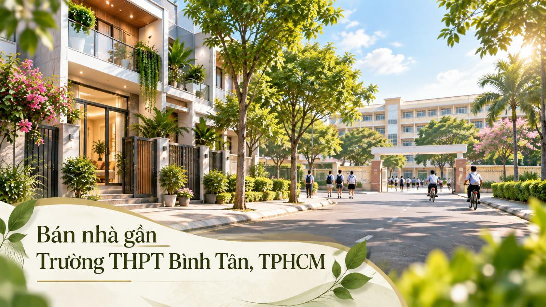 Bán nhà gần Trường THPT Bình Tân – thuận tiện học tập, dễ an cư
