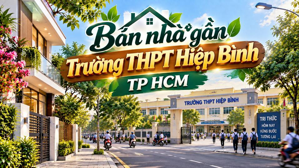 Bán nhà gần Trường THPT Hiệp Bình – thuận tiện học tập, sinh hoạt
