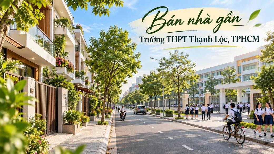 Bán nhà gần Trường THPT Thạnh Lộc – thuận tiện học tập, dễ an cư