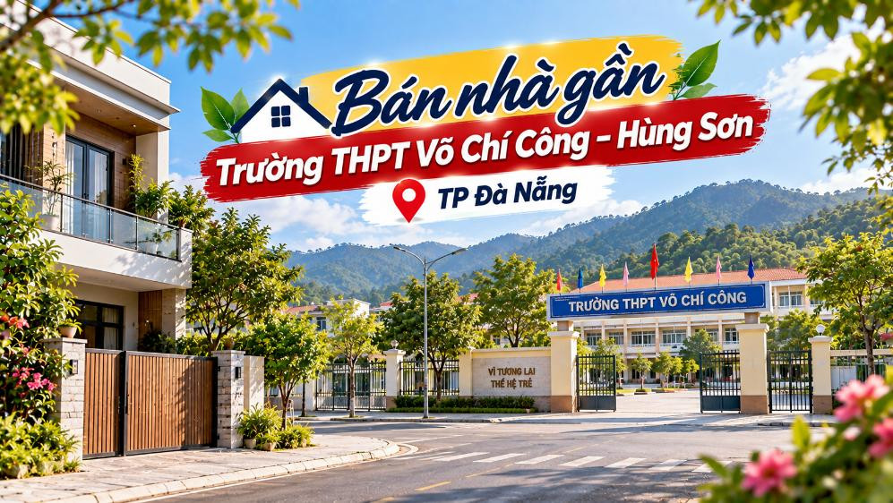 Bán nhà gần Trường THPT Võ Chí Công – Hùng Sơn, thuận tiện sinh hoạt