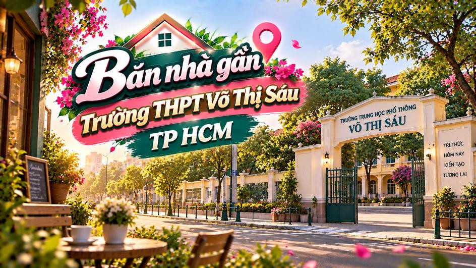 Bán nhà gần Trường THPT Võ Thị Sáu – khu dân cư ổn định, dễ ở