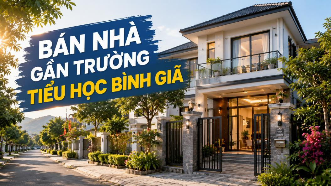 Bán nhà gần Trường Tiểu học Bình Giã, phù hợp gia đình