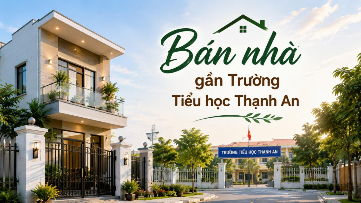 Bán nhà gần Trường Tiểu học Thạnh An, phù hợp gia đình có trẻ nhỏ
