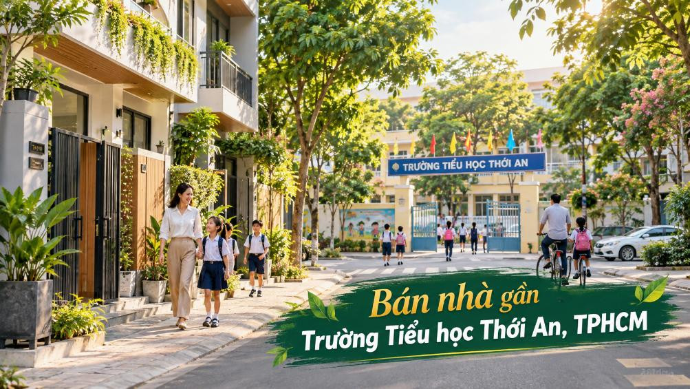Bán nhà gần Trường Tiểu học Thới An – phù hợp gia đình có trẻ nhỏ