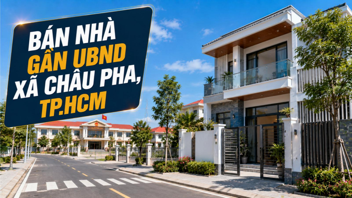 Bán nhà gần UBND xã Châu Pha, thuận tiện sinh sống