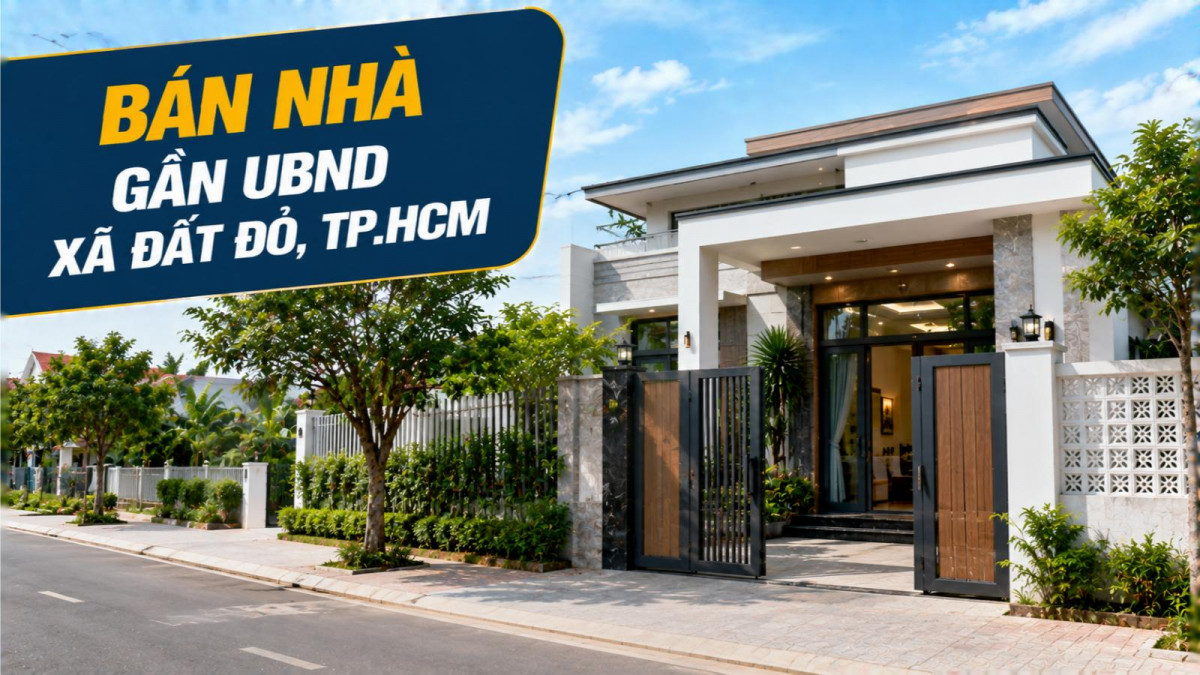 Bán nhà gần UBND xã Đất Đỏ, thuận tiện sinh sống
