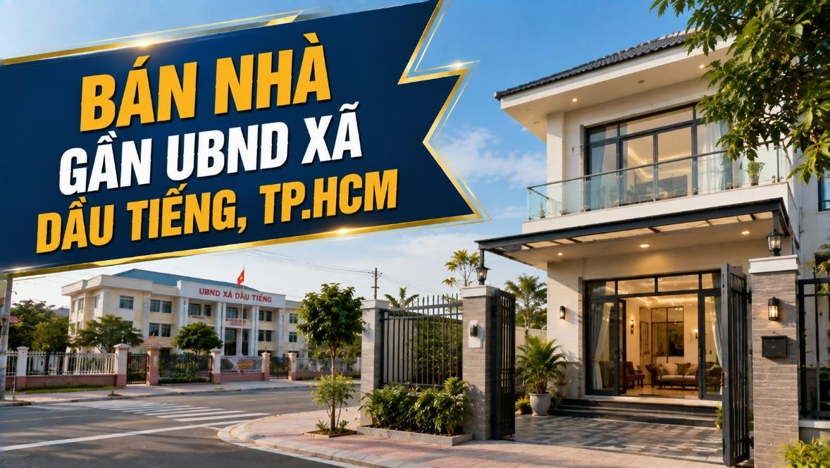Bán nhà gần UBND xã Dầu Tiếng, thuận tiện sinh sống