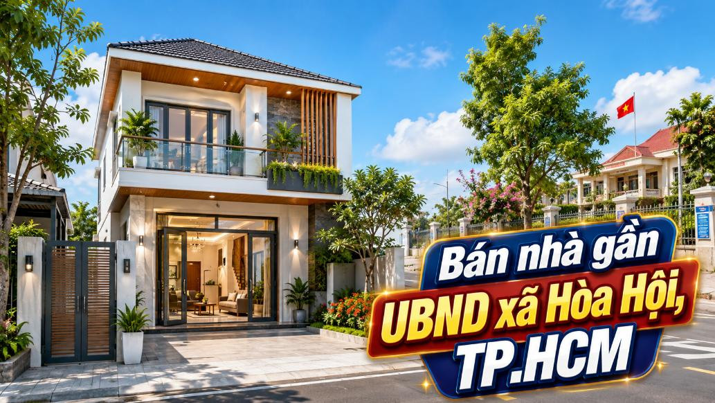 Bán nhà gần UBND xã Hòa Hội, thuận tiện sinh sống