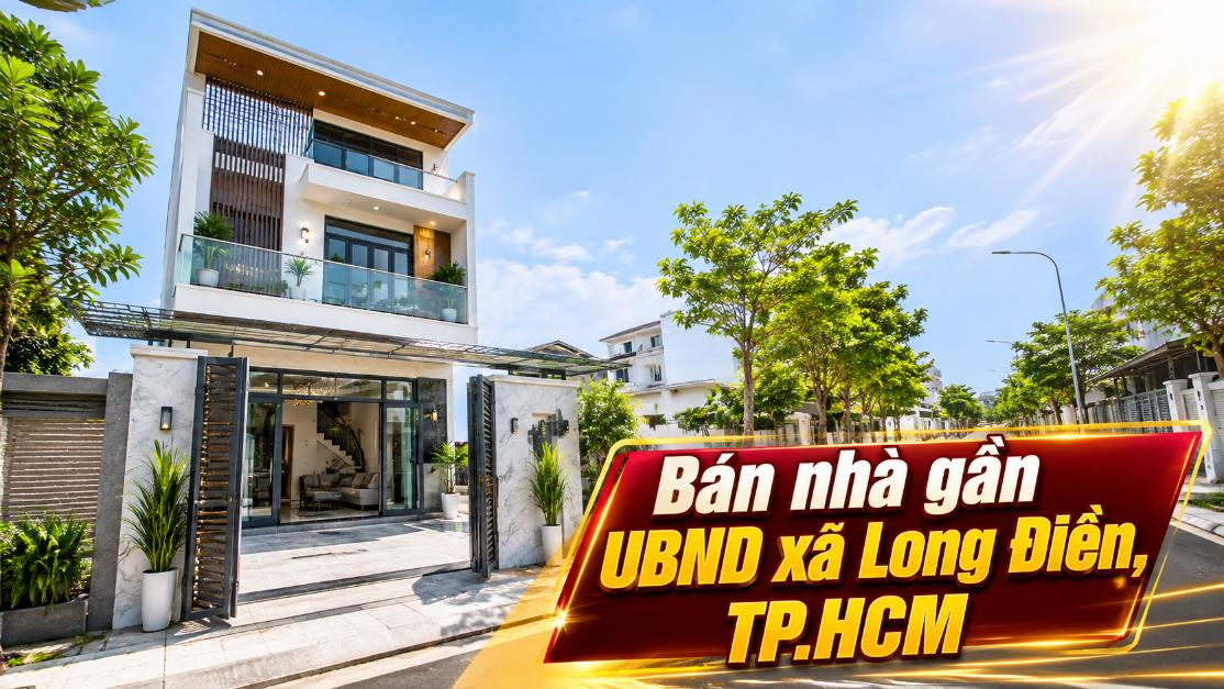 Bán nhà gần UBND xã Long Điền, thuận tiện sinh sống