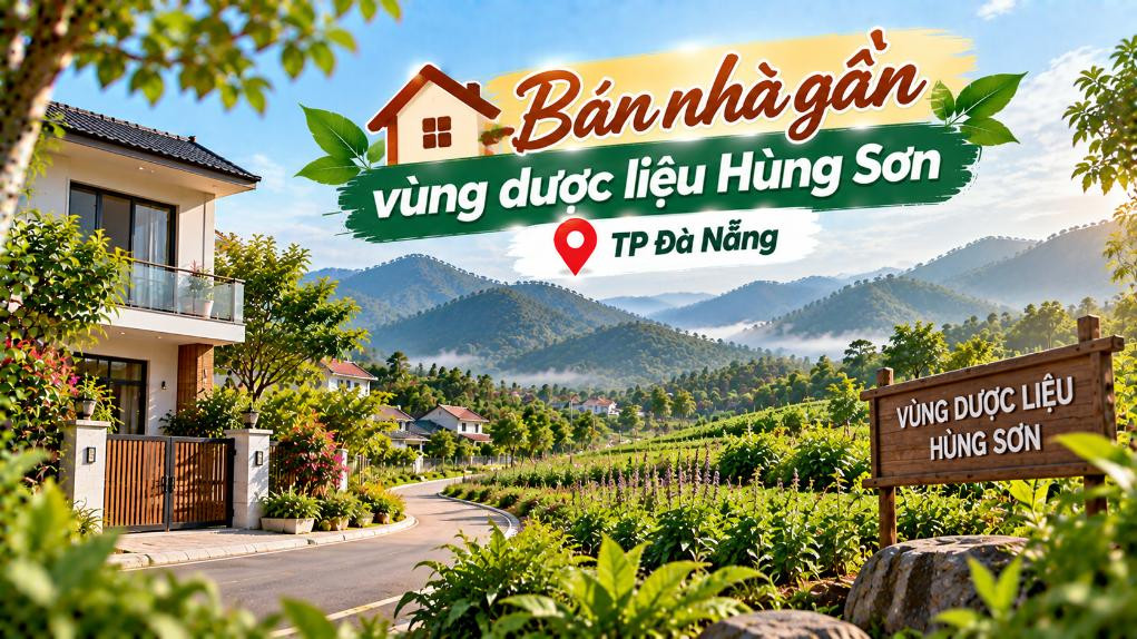 Bán nhà gần vùng dược liệu Hùng Sơn – không gian xanh, yên tĩnh