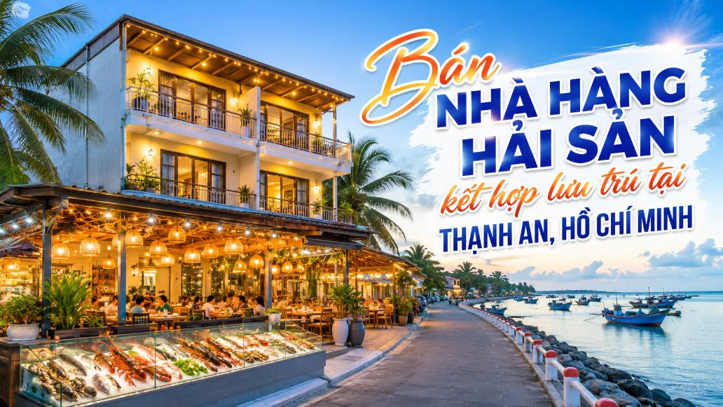 Bán nhà hàng hải sản kết hợp lưu trú tại đảo Thạnh An