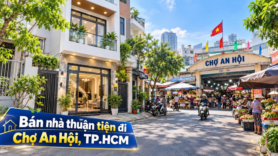 Bán nhà Hạnh Thông thuận tiện đi Chợ An Hội, tiện kinh doanh