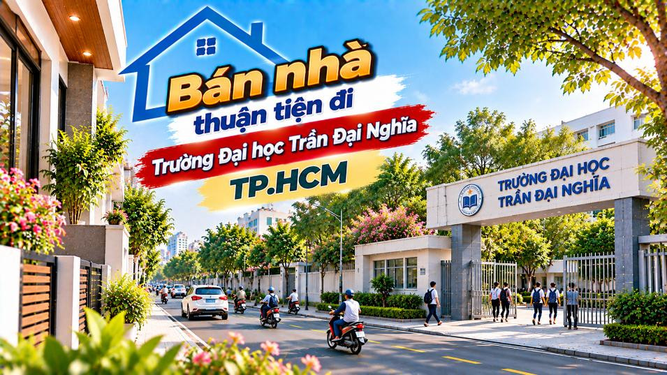 Bán nhà Hạnh Thông thuận tiện đi Đại học Trần Đại Nghĩa