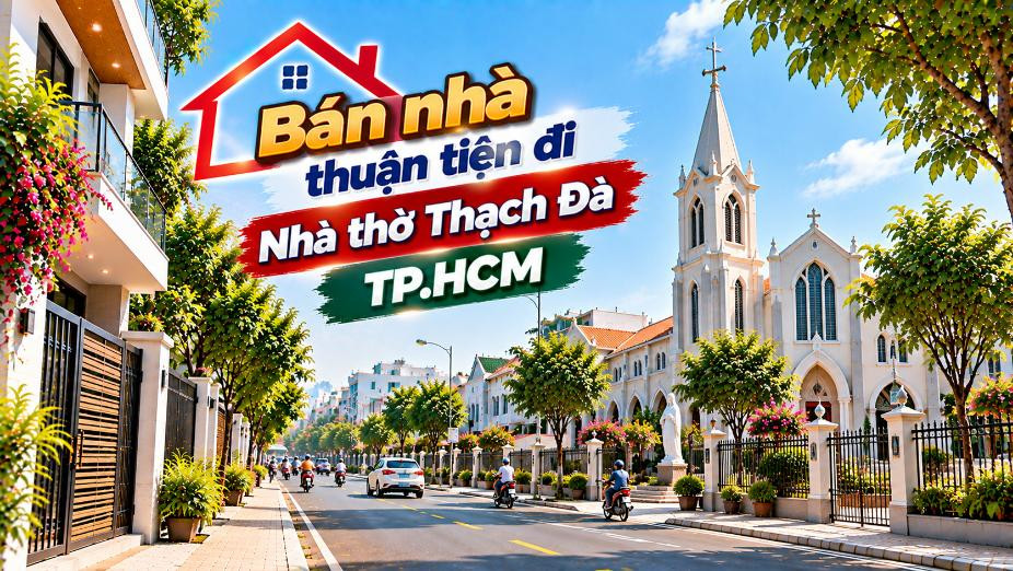 Bán nhà Hạnh Thông thuận tiện đi Nhà thờ Thạch Đà