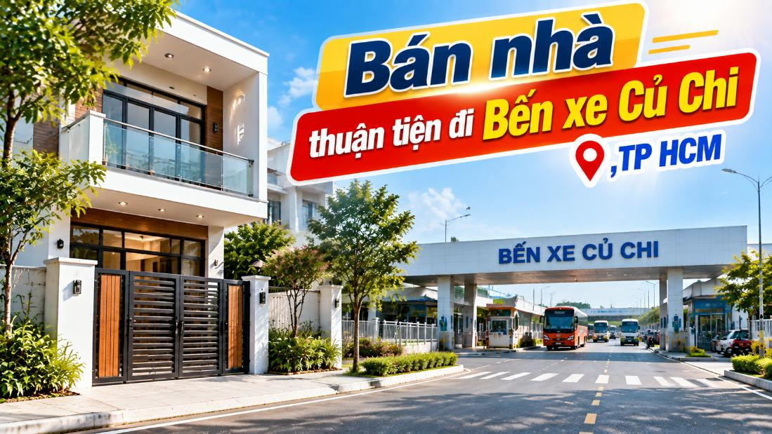 Bán nhà Hóc Môn thuận tiện đi Bến xe Củ Chi, kết nối Tây Bắc