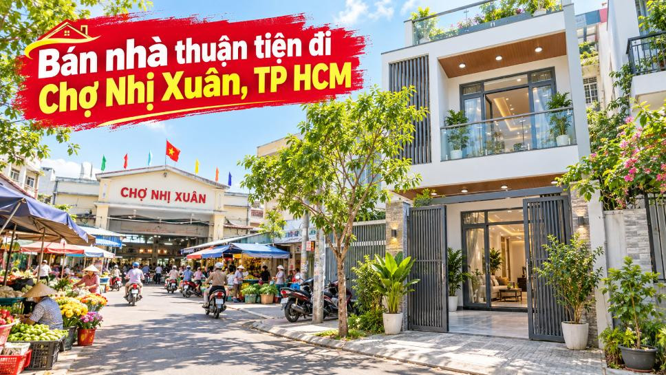 Bán nhà Hóc Môn thuận tiện đi Chợ Nhị Xuân, tiện sinh hoạt