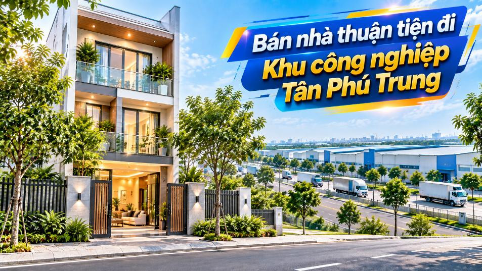 Bán nhà Hóc Môn thuận tiện đi Khu công nghiệp Tân Phú Trung