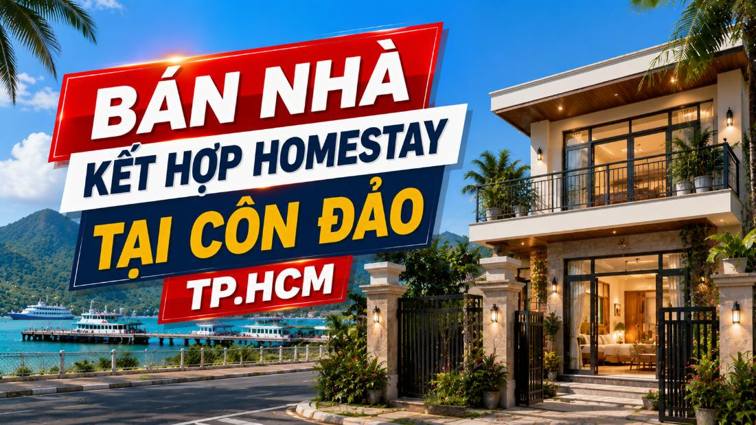 Bán nhà kết hợp homestay tại Côn Đảo, khai thác linh hoạt